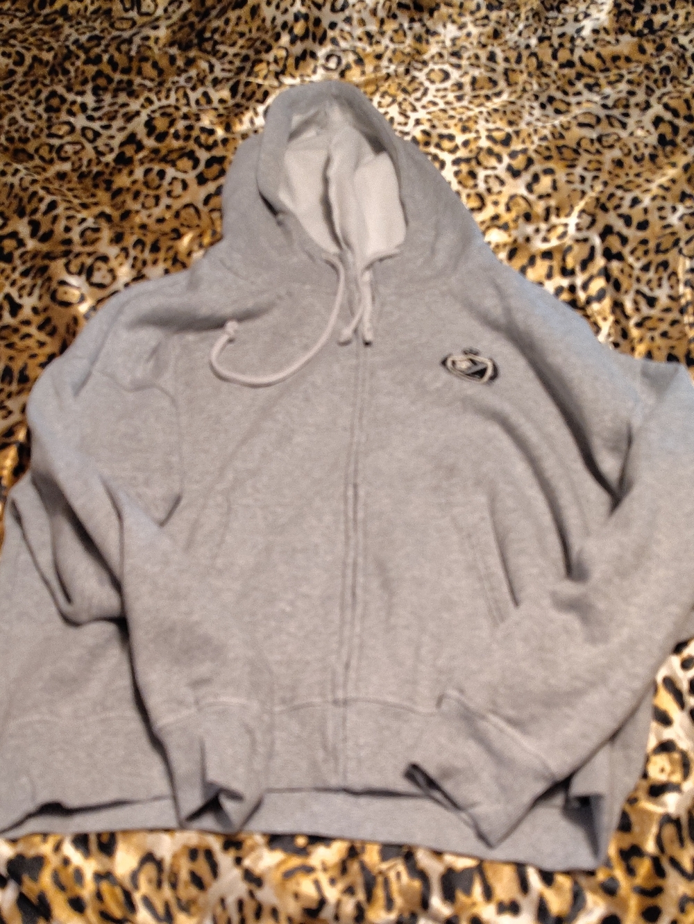 PINK Victoria's Secret Light Gray Zip Hoodie